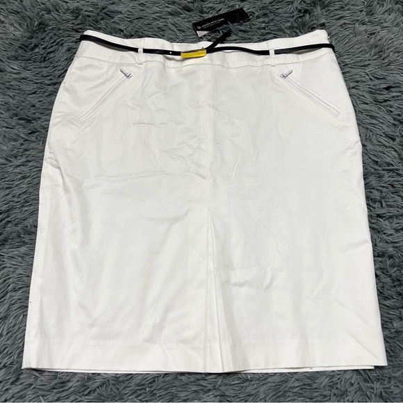 NWT Jones New York Collection Stretch White Pencil Skirt Size 16w - Picture 3 of 10